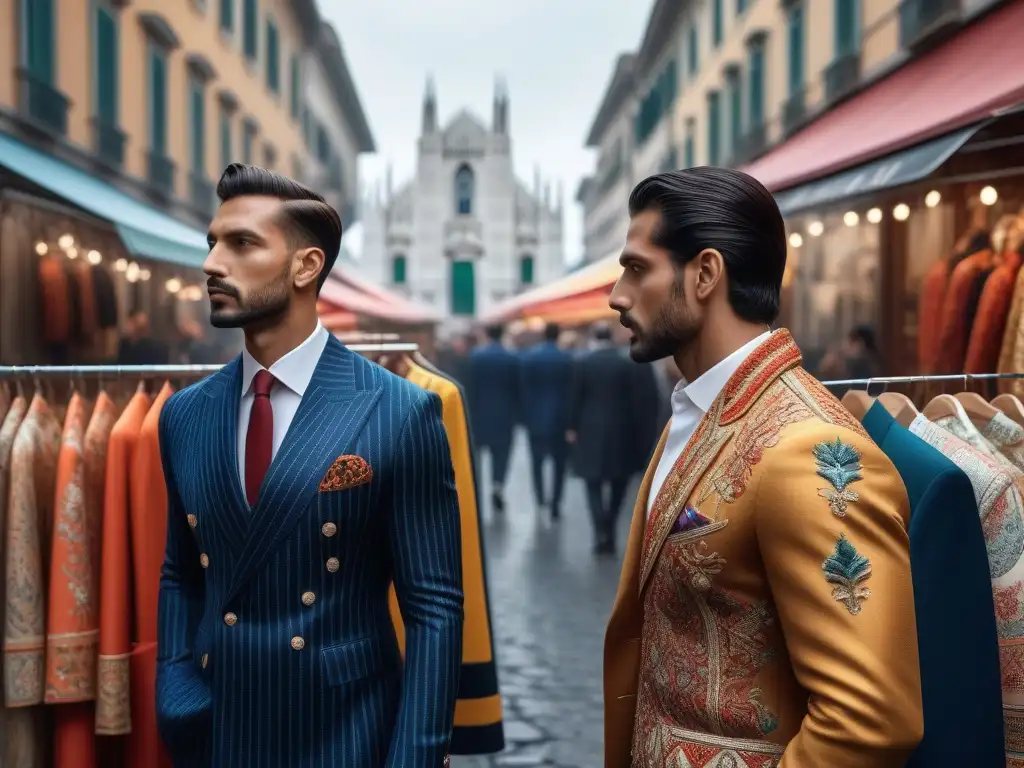 Una bulliciosa feria en Milán fusionando moda retro y estilo de Mumbai