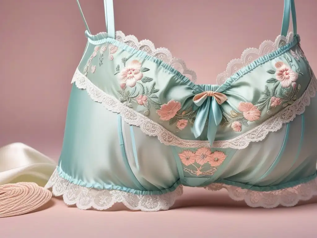 Exquisita lencería vintage de los años 40: seda, encaje y elegancia Una colección de lencería retro de los años 40 con delicados detalles en seda, encaje y satén