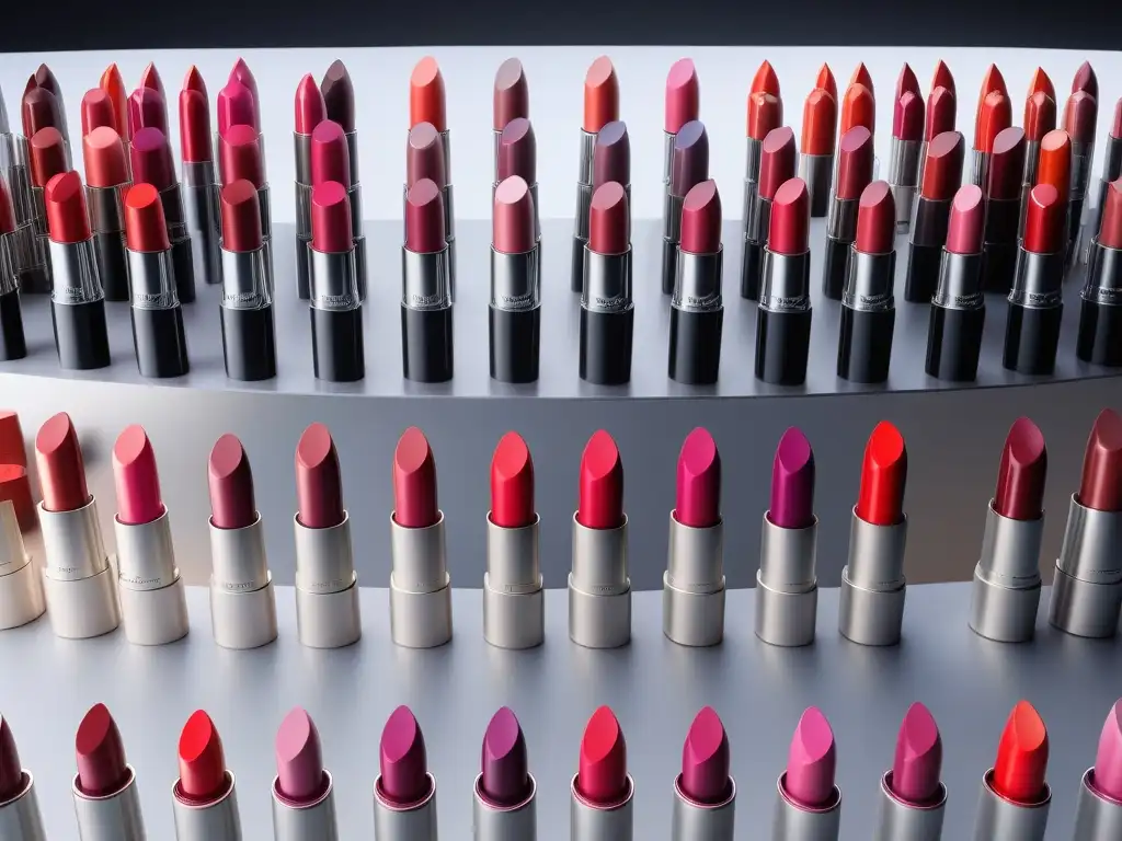 Evolution of Lipstick: De 1900 a 2000 en Imágenes Collage detallado de la evolución del lipstick en moda retro a lo largo del siglo XX