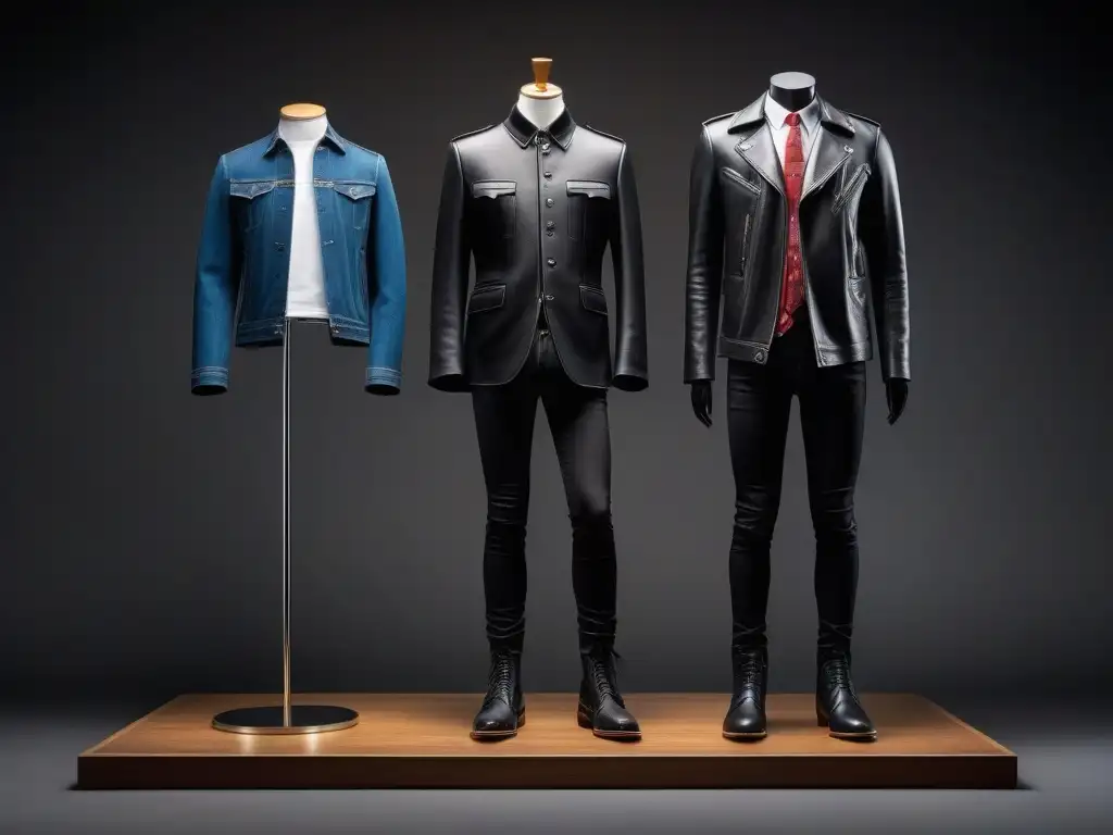 Una comparativa de estilos de moda entre The Beatles y The Rolling Stones, mostrando sus icónicas prendas en detalle