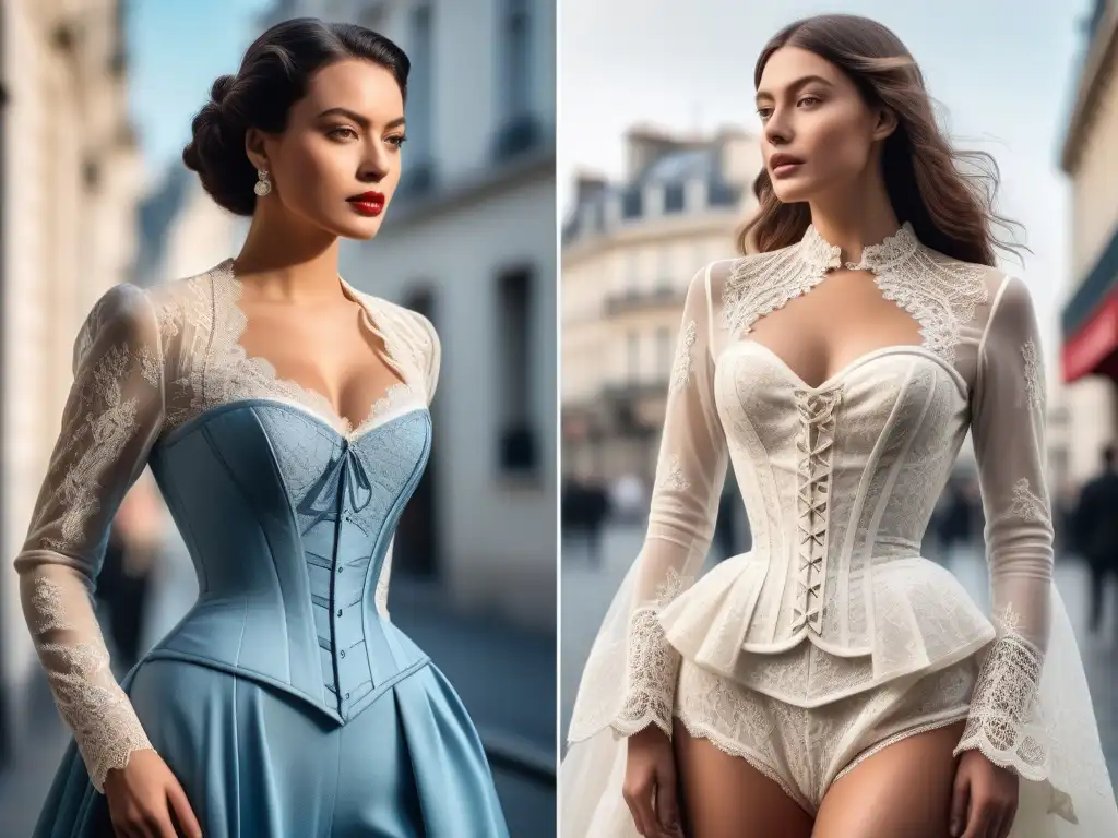 Revolución de la moda en 1910: corset vs Contraste entre siluetas revolucionarias de moda 1910s: corsé tradicional vs