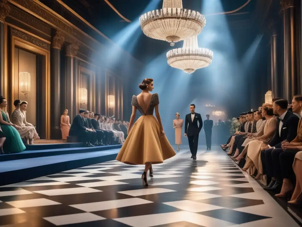 Desfile de moda vintage: Glamour de los 40 Deslumbrante desfile de moda de los años 40 con influencia en la industria eventos moda años 40 influencia