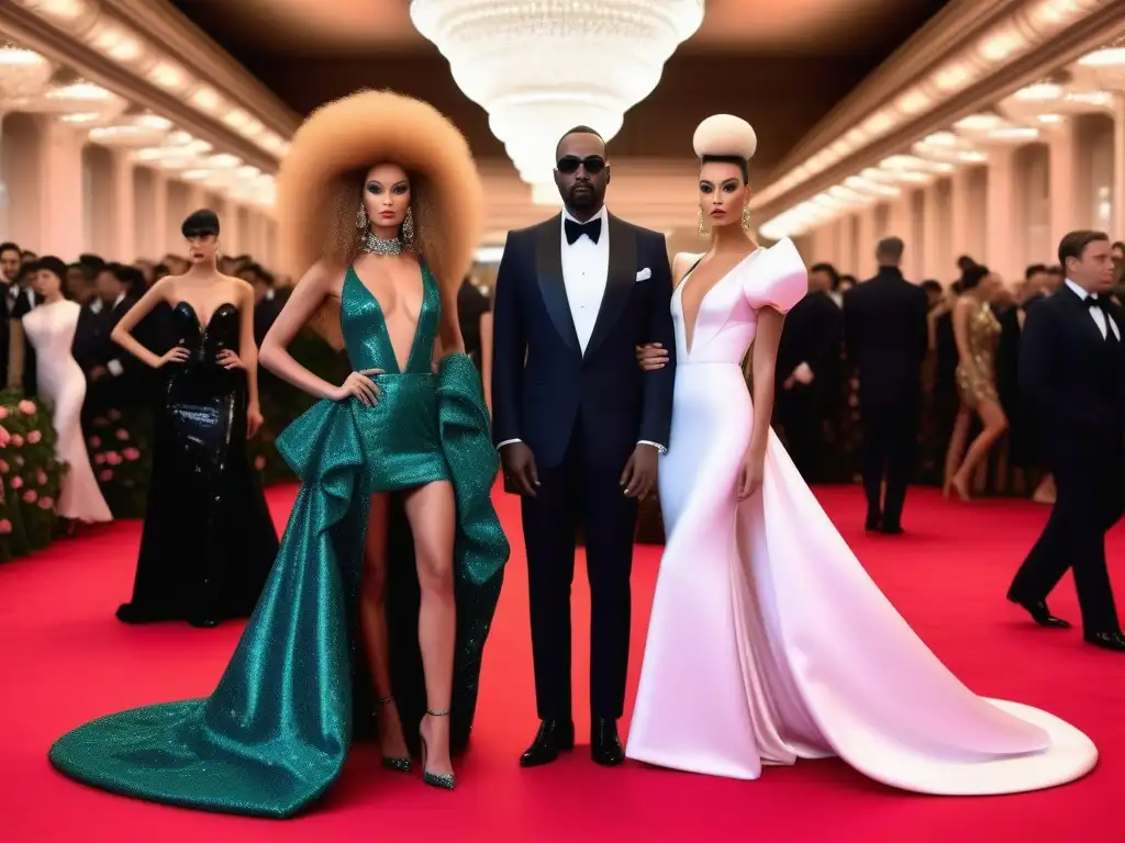 Íconos de la moda de los 80 en la Met Gala: Glamour retro Un deslumbrante desfile de moda retro años 80 en la icónica alfombra roja del Met Gala