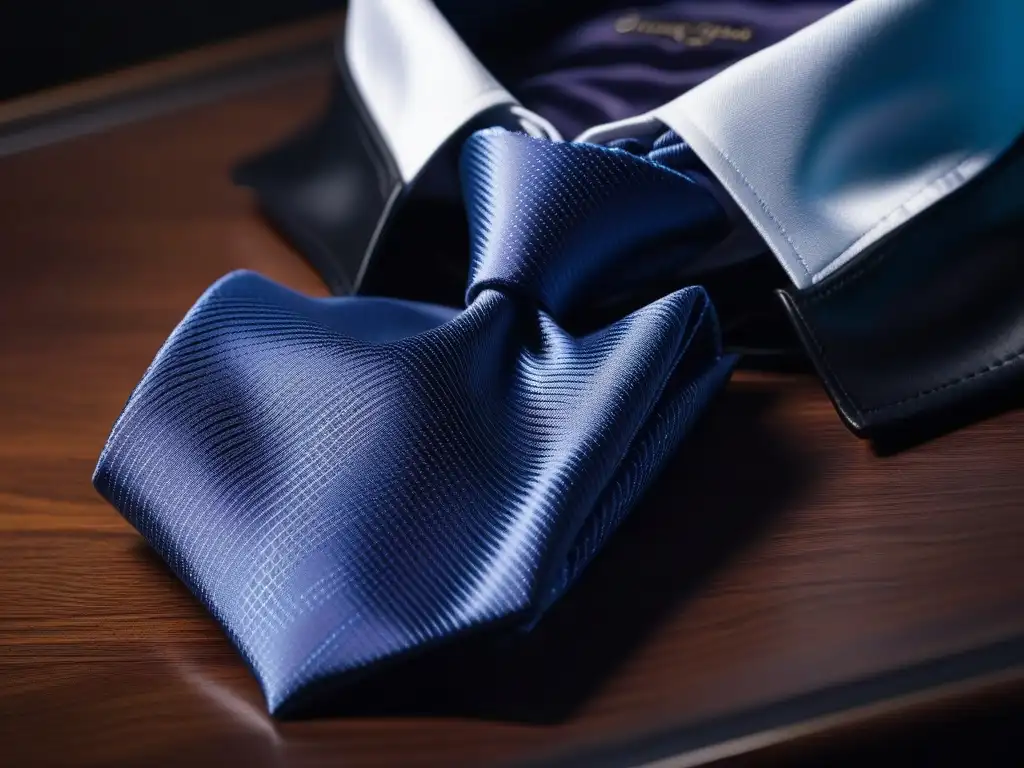 Detalle de mano masculina sosteniendo corbata y pañuelo vintage, resaltando la moda retro y la elegancia sofisticada