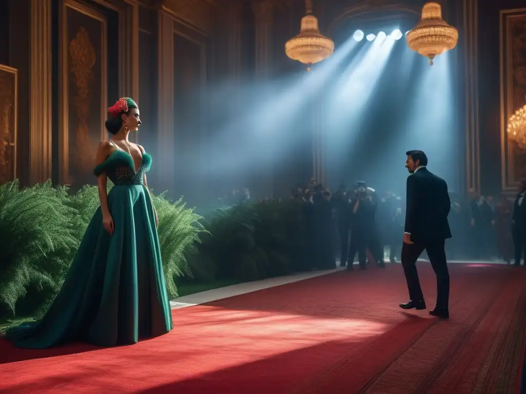 Met Gala en los 80: Estilo retro y glamour en una noche inolvidable Una escena glamorosa del Met Gala en los 80 con moda retro y celebridades en atuendos extravagantes