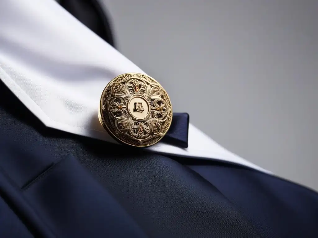 Retrato detallado: hombre elegante con gemelos vintage Un hombre elegante de los años 50 con gemelos vintage, reflejando la historia de la moda retro masculina