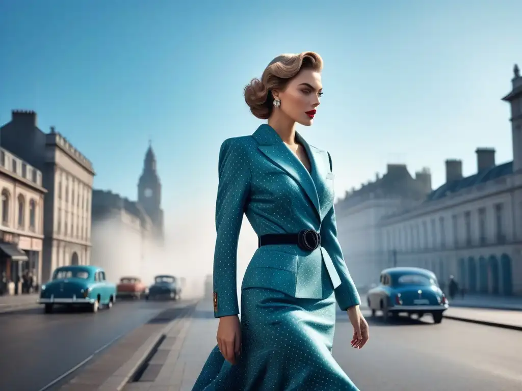 Editorial de moda vintage: elegancia en la ciudad del siglo XX Una imagen que refleja la elegancia y sofisticación de los editoriales de moda estilos icónicos del siglo XX
