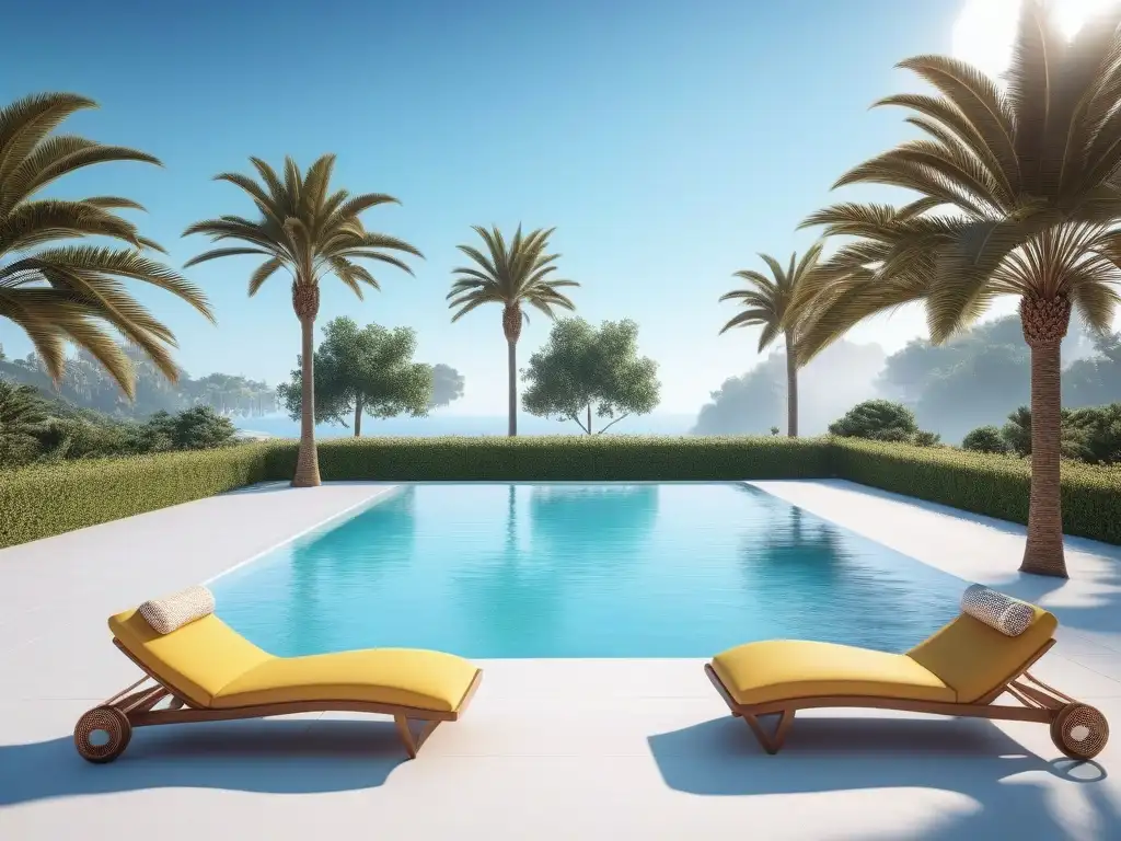 Bikinis de los 90: Mujeres elegantes y glamurosas en la piscina Un oasis de glamour noventero: mujeres chic en bikinis retro junto a una piscina