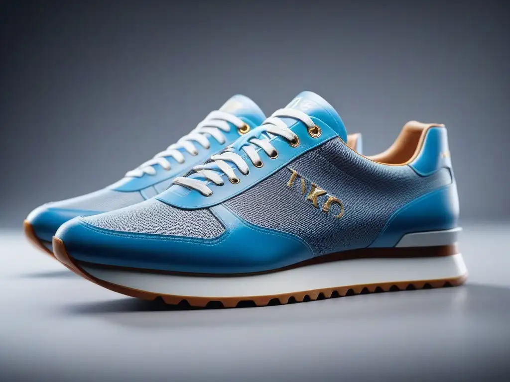 Sneakers vintage con tecnología avanzada Un par de zapatillas retro con tecnología vanguardia, fusionando lo clásico con lo moderno