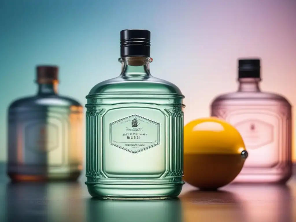 Evolución de tónicos faciales desde vintage a moderno, con detalles de diseño retro y contemporáneo