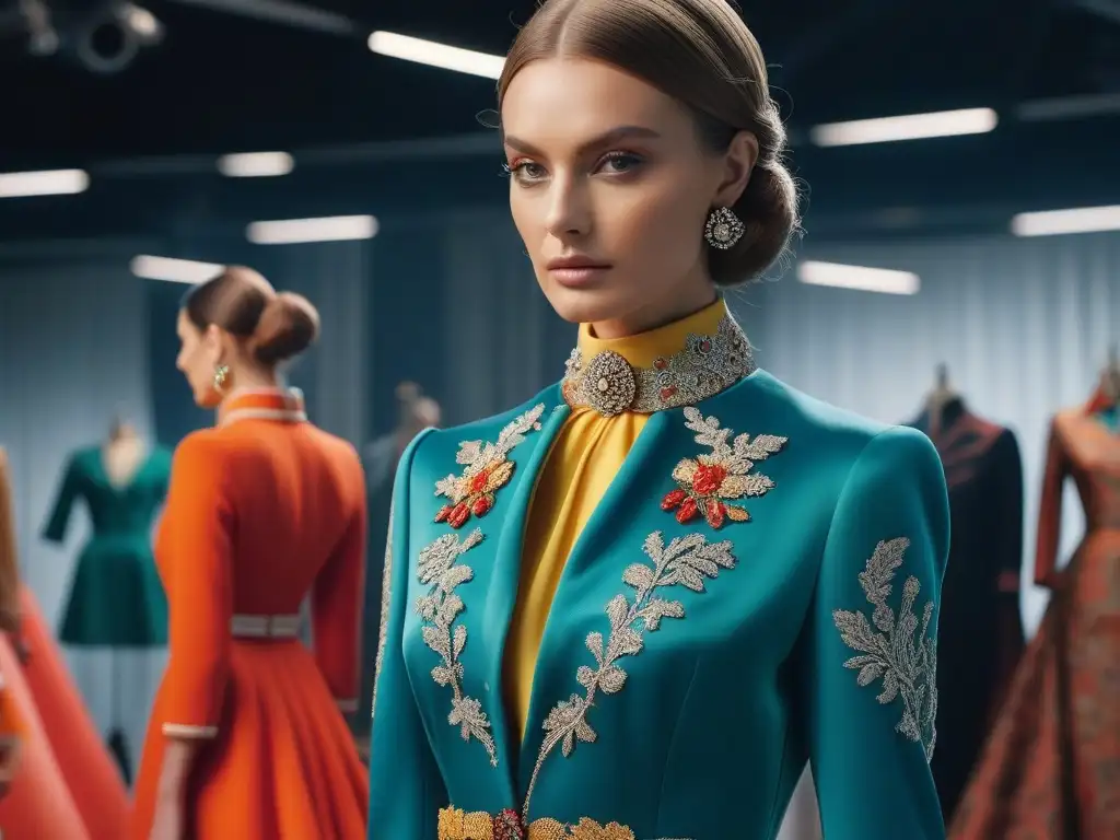 Diseños retro de Valentino: moda de los 60 con lujo y estilo Valentino y modelos visten su moda retro años 60 en desfile glamuroso