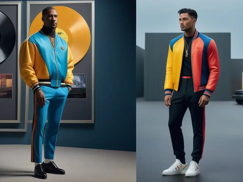 2000s: Vinilos icónicos y moda actual Comparación moda retro años 2000 vinilos: portada de vinilo icónica vs